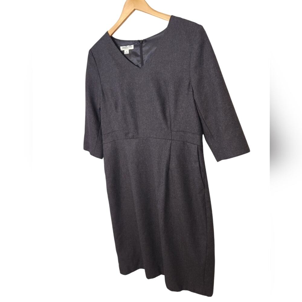 Pendleton Petite Classic Wool Lined Sheath Dress … - image 2